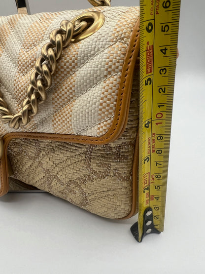 NWT Gucci GG Marmont Diagonal Azalea Small Shoulder Bag 443497 Beige